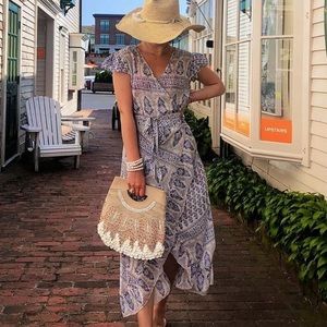 American Rag Midi Faux Wrap Dress, Size Medium